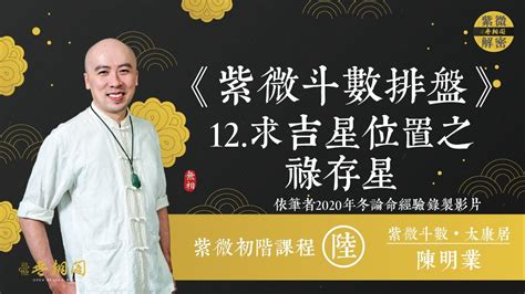 祿存位置|紫微初階線上班第十七堂 